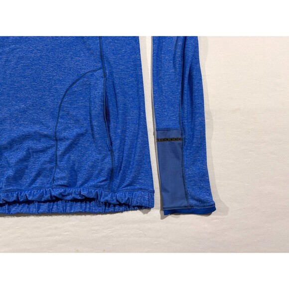 Lululemon Pace Pusher Womens Stretch 1/4 Zip Blue Pockets Pullover Sweatshirt 10 - Picture 3 of 10